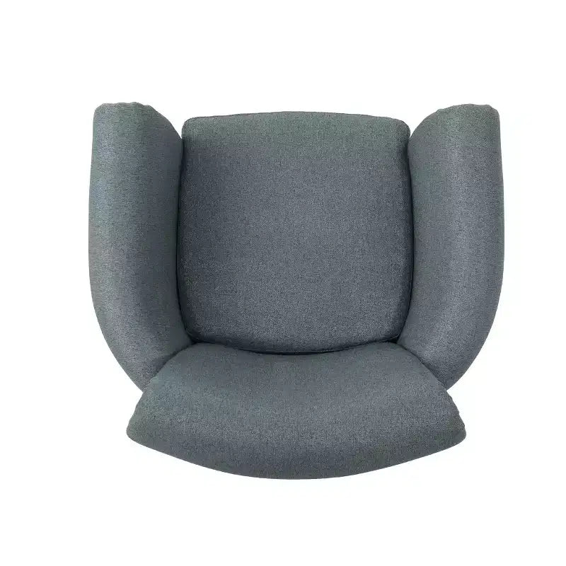 Fauteuil club contemporain en tissu Brice avec garniture cloutée