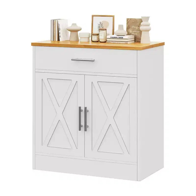 Meuble de rangement de cuisine avec portes, étagères et tiroirs, buffet de bar à café pour salle à manger, salon