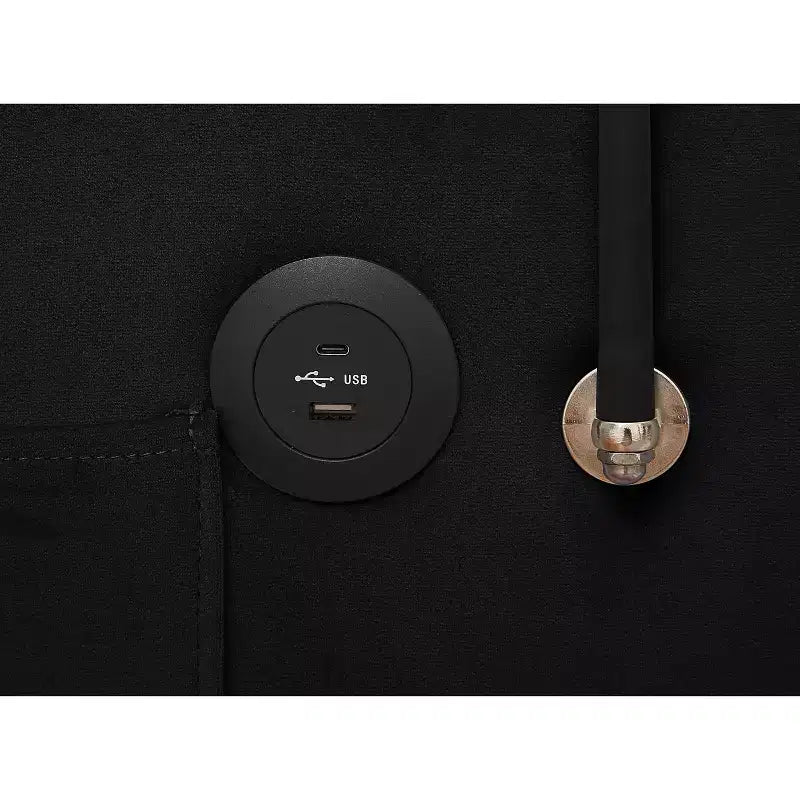 Fauteuil de Canapé Convertible 3-en-1, Lit Fauteuil avec Dossier Réglable, Support Téléphone, USB et Type-C